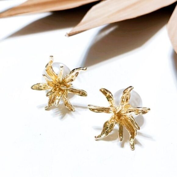 Flower earrings #1479 - Picture 1 of 4